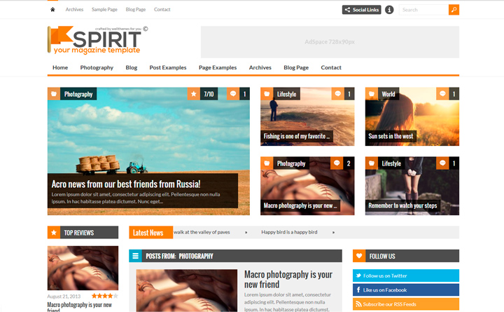Spirit WordPress theme