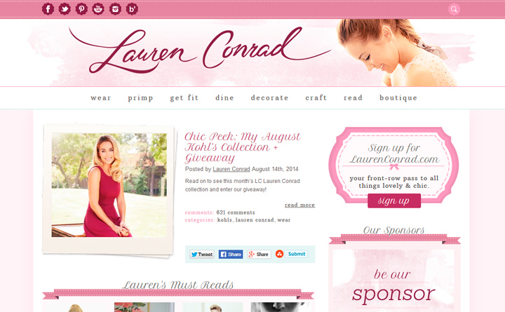 5 Lovely Girly Websites For Inspiration